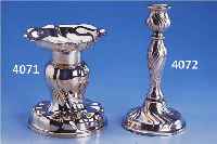 KERZENLEUCHTER, DEUTSCH W. BINDER, SCHWÄBISCH GMÜND, 835ER SILBER, BAROCKSTIL, H CA. 15.5 CM, D CA. 13 CM, CA. 300 G