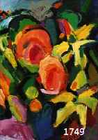 SPRONDEL, UTE, GEB. 1938 WEIMAR, STUDIUM IN KARLSRUHE, ZAHLREICHE AUSSTEL- LUNGEN, HIER: STILLEBEN MIT BLUMEN, ÖL/LWD, FASER, ...