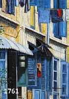 UNBUNBEKANNTER ZEITGENÖSSISCHER KÜNSTLER, GASSE IN VENEDIG, ÖL/HOLZ, UNSIGNIERT, CA. 40 X 20 CM, R.