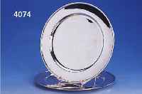 2 PLATZTELLER, 925ER SILBER, GLATTE FORM, TOTAL CA. 1250 G, ZEITLOS ELEGANT, D CA. 29.5 CM