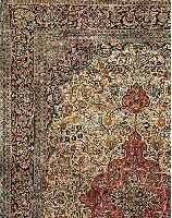 KASHMIR, INDIEN, 419 X 298CM, EHZ 2-3 FLOR SEIDIG, CA.10 JAHRE