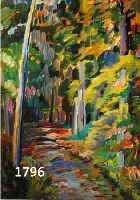 KLEPZIG, KARL, STUTTGART 1902-1988, WALDWEG, ÖL/HARTFASER, LI. U. SIGN. UND DAT. 79, CA. 64 X 55,5 CM, R.