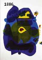 MOOGMOOG, PITT, GEB. 1932 KEMPFENBRUNN/SPESSART, OHNE TITEL, FARBLITHOGRAPHIE VON 1973, HANDSIGN., DAT. UND NUM. 49/75, CA. 55 X 45 CM U.GL., R.