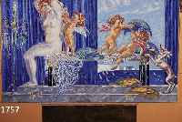 DIEZDIEZ, JULIUS, NÜRNBERG 1870-1957 MÜNCHEN, BEI DER TOILETTE, ENTWURF VON 1911 FÜR EIN WANDGEMÄLDE, GOUACHE AUF KARTON, SIGN., CA. 42 X 69 ...