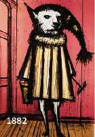 BUFBUFFET, BERNARD, 1928-2000, FARBLITHOGRAPHIE, SIGN. UND NUM. 72/120, CHIEN SAVANT, CA. 68 X 48 CM, U.GL., R.