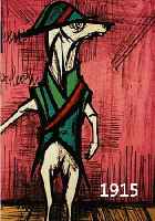 BUFFET, BERNARD, 1928-2000, FARBLITHOGRAPHIE, SIGN. UND NUM. 72/120, LE CHIEN NAPOLEON, CA. 68 X 48 CM, U.GL., R.