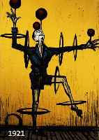 BUFFET, BERNARD, 1928-2000, FARBLITHOGRAPHIE, SIGN. UND NUM. 72/120, DER AKROBAT, CA. 68 X 48 CM, U.GL., R.