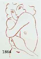 MATISSE, HENRI, 1869-1954, VIER FARBLITHOGRAPHIEN AUS: FLORILEGES DES MOURS DE RONSARD, EDITIO-SERVICE GENF, AUTORISIERT ...