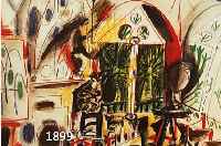 PICASSO, PABLO, 1881-1973, ZWEI FARBLITHOGRAPHIEN AUS PICASSOS SKETCHBOOK, ED. CERCLE D'ART PARIS 1960, JE CA. 26 ...