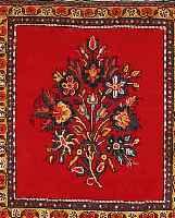 SAROGH,PERSIEN CA 62 X 55 CM. FLOR WOLLE.