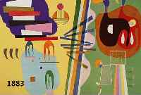 KANDINSKY, WASSILY, 1866-1944, DREI FARBLITHOGRAPHIEN, MAEGHT PARIS, 50ER UND 60ER JAHRE, DOPPELBLÄTTER MIT BUGFALTEN, JE CA. 37 X 44,5 CM