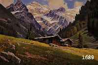 HEIECK,  EINöDSHOF BEI OBERSTDORF, ÖL/LWD, LI. U. SIGN., CA. 60 X 80 CM, R.
