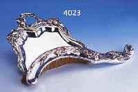 TISCHSCHAUFEL UND TISCHBESEN, FRANKREICH UM 1900, REINER JUGENDSTIL, METALL VERSILBERT,BERIEBEN, SCHöNE PATINA, MEISTERMARKE SAGLIER VICTOR, ...