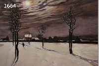 HENTSCH, H., 1. HäLFTE 20. JH., WINTERLANDSCHAFT, GOUACHE SIGN., 42 X 57 CM, UNTER GLAS GER.