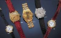 ROLEX HERRENARMBANDUHR CHRONOGRAPH, REF.-NR.3525, SCHWEIZ UM 1945, EDELSTAHL, BODEN U. KRONE VERSCHR., BEI HERST. WASSERGESCH., BLATTPERF. REST., ...