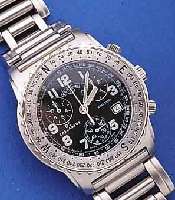 CERTINA ARMBANDCHRONOGRAPH DS-CASCADEUR, HIGH-TECH-QUARTZW. M. 1/10TEL-SEK.-AUFL., 60-MIN.- U. 12-STD.-STOPPZäHLER, DATUM, EDELST. ...