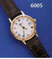 TISSOT DAMENARMBANDUHR, SCHWEIZ, UNGETR. LAGERW., UM 1990, GG 585/000, HIGH-TECH- QUARTZW., SAPHIRFLACHGL., EMAILFARB. KONTRAST-ZIFFERBL., ...