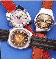 KONVOLUT: 4 HERRENARMBANDUHREN, ALLE AUTOMA-TIK M. VERSCH. KAL., GEFERT. FüR DEN DTSCH. MARKT UM 1969- CA 1974, 1X ENICAR SHERPER-STARM. TAG U. ...