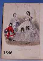 ZWEI BäNDE JOURNAL DES DEMOISELLES, 1860 UND 1861, MIT 33 STAHLSTICHEN, Z.T. KOLORIERT, LEICHT STOCKFLECKIG