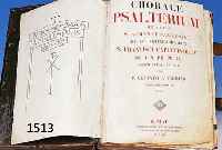 CHORALCHORALE PSALTERIUM, MESSBUCH IN LATEINISCHER SPRACHE, ROM 1853, 553 SEITEN JE CA. 54 X 38 CM, IN ROT UND SCHWARZ MIT VERZIERTEN INI- ...