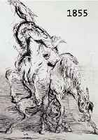 WEBER, A. PAUL, 1893-1980, AUFS ANDERE PFERD, LITHOGRAPIE, RE. U. HANDSIGNIERT, CA. 45 X 35 CM