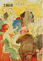 GROSZ, GEORGE, ZWEI LITHOGRAPHIEN UND EINE FARBLITHOGRAPHIE AUS ECCE HOMO, BERLIN 1923, BLATTGR. CA. 34,5 X 25,5 ...