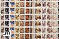 JANJANSSEN, HORST, 1929-1995 HAMBURG, BRIEFMARKENBLOCK LANDSCHAFTEN, HANDMONOGR., CA. 44 X 42,5 CM