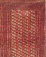 BUCHARA, PAKISTAN, 237 X 153CM, EHZ 3 FLOR WOLLE, CA.40 JAHRE