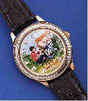 RUSSISCHE HERRENARMBANDUHR, 17 ST., HAND- AUFZUG, STOßGES., METALLGEH. VERG., EDELST.- BODEN GEDR., UM 1992, ZIFFERBL. NACHTR. BEMALTU. M. ...