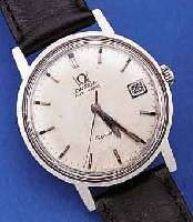 KONVOLUT: 2 OMEGA HERRENARMBANDUHREN, BEIDE EDELST., 1X SERIE GENEVE, BODEN GESCHR., 24 ST., KAL. 565, SCHWEIZ UM 1971, ZWAR GEHFäHIG,ABER ...