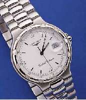 LONGINES HERRENARMBANDUHR CONQUEST, EDEL- STAHL INCL. BAND M. FALTSCHL., QUARTZ, DAT. BEI 3, ZENTRALSEK., LAGERWARE, ORIG. HüLLE FüR ...