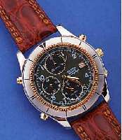 SEIKO HERRENARMBANDUHR CHRONOGRAPH, QUARTZ, METALL Z.T. VERG., EDELST.BD., AB HERST. WASSERGESCH., ORIG. LEDERBD., BEDIENUNGSANL., LAGERWARE, ...