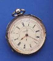 I. FATTORINI HERRENTASCHENUHR SOGENANNTE KAPITäNSUHR, ENGLAND, HALLMARK CHESTER 1893,SCHWERES SILBERGEH., UNR.-STOPP DURCH SCHIE- BER AUßEN ...