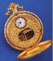 REUGE SAVONETTEHERRENTASCHENUHR MIT WALZEN- SPIELWERK, SCHWEIZ UM 1988, METALL VERG., MONOGR. SH, REPLIKA VON 1880, WALZENSPIELWERK UNABH. VOM ...