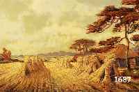 UNBEKANNTER KüNSTLER, 30/40ER JAHRE, LANDSCHAFTSDARSTELLUNG, ÖL/LWD., 40 X 80 CM, R.