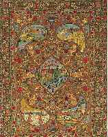 TäBRIZ, PERSIEN, 209 X 150CM, EHZ 2 KORKWOLLE , CA.10 JAHRE, CA.550.000 KN/QM