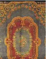 CHINA ALT, 347 X 268CM, EHZ 2 FLOR WOLLE, UM 1930