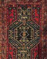 MAZLAGHAN, PERSIEN, 140 X 98CM, EHZ 3-4 FLOR WOLLE, UM 1920