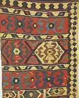 WARAMIN KELIM, PERSIEN, 266 X 87CM, EHZ 3 UM 1920