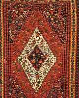 SESENNEH KELIM, PERSIEN, 145 X 112CM, EHZ 2-3 WOLLE AUF WOLLE, CA.60 JAHRE