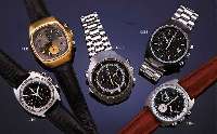 OMEGA AROMEGA ARMBANDCHRONOGRAPH SEAMASTER AUTOMATIK, EDELST., SCHWEIZ UM 1974, BODEN GESCHR., 60-MIN.- U. 12-STD.-STOPPZÄHLER, PERM. SEK. U. ...