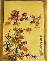 CHINA SEIDE, 122 X 61CM, REINE NATURSEIDE