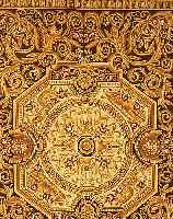 AUBOSSON STIL. 333 X 277CM, AUFWENDIGE HANDARBEIT