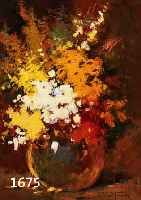 FUNKE, BERND, 1902 ESSEN, WIRKTE IN KöLN, BLUMENSTRAUSS IN KUGELVASE, ÖL/MALKARTON, SIGN., CA.: 30 X 24 CM, R.