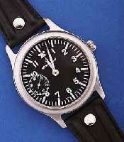 ROYAL NAVY MILITÄRARMBANDUHR, SCHWEIZ UM 1998, EDELST., TEILW. SAT., TEILW. POL., BEID- S. MINERALVERGL., KONTRASTZIFFERBL., D. CA. 42 MM, ...