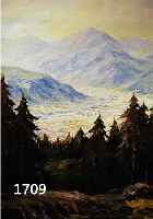 RASSBERGER, 1. HäLFTE 20. JH., BLICK INS TAL, ÖL/LWD., SIGN., CA.: 100 X 81 CM, R.