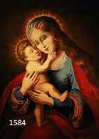 UNBEK. KüNSTLER 18./19. JH., MARIA MIT DEM JESUSKNABEN, QUALITäTSVOLLE MALEREI, ÖL/LWD. (DOUBL.), UNSIGN., CA.: 77 X 59 CM, R.