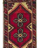 DOSMEALTI, TüRKEI, 125 X 75CM, EHZ 2-3 WOLLE AUF WOLLE, CA.40 JAHRE