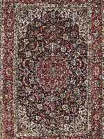 ESFAHAN FEIN, PERSIEN, 230 X 153CM, EHZ 2 KORKWOLLE MIT UND AUF SEIDE, CA.10 JAHRE
