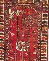 SHIRAZ, PERSIEN, 180 X 100CM, EHZ 3-4 WOLLE AUF WOLLE, CA.40 JAHRE